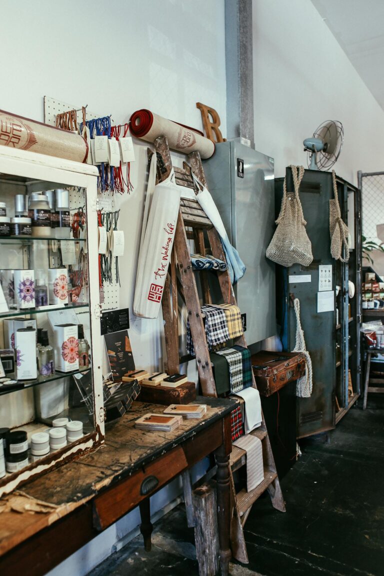 Antique Store Interior with Vintage Merchandise